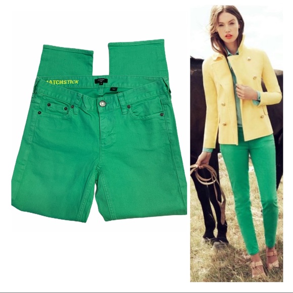 J. Crew Denim - J. Crew stretch Matchstick Jeans green sz 27